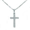 MILUNAMiluna CLD3981 Women's Necklace - White Gold Cross Pendant with DiamondsJEWELRYEcecile