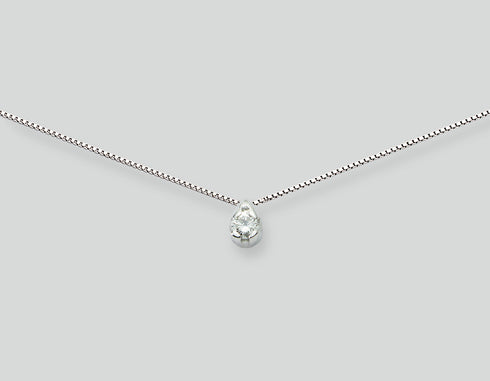 Collana con diamanti da donna Miluna CLD435-D10 in oro bianco 18 carati