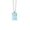 MILUNAMiluna CLD4531 Necklace - White Gold with Aquamarine PendantJEWELRYEcecile