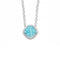 MILUNAMiluna CLD4538 Women's Necklace - 925 Silver with Cushion - Cut Blue Topaz GemstoneJEWELRYEcecile