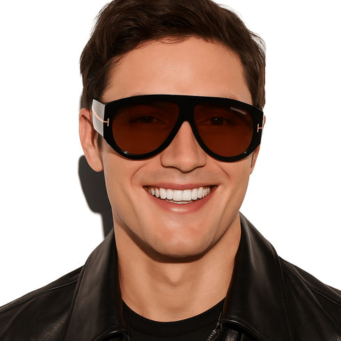 TOM FORDTom Ford Bronson FT1044/S Sunglasses – Havana Peach AviatorEYEWEAREcecile