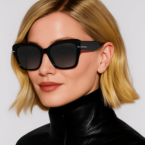 TOM FORDTom Ford Luna FT1191/S 01F Women's Butterfly Sunglasses – 52 mm Black Frame, Brown Gradient Polarized LensEYEWEAREcecile