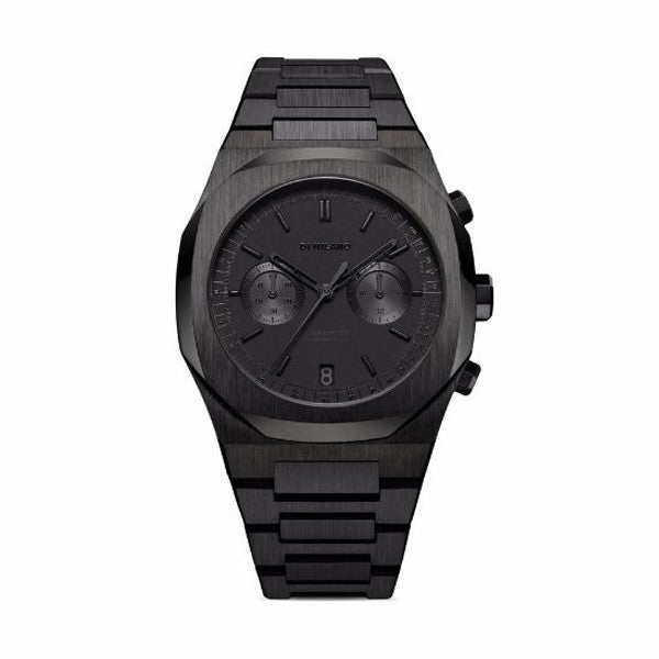 D1 MILANOD1 Milano Project Shadow Chronograph D1 - CHBJSH Men's Watch - Black Stainless Steel, 41.5mmWATCHESEcecile