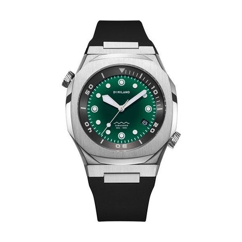 D1 MILANOD1 Milano Subacqueo DVRJ03 - 43.5mm Stainless Steel, Deep Green Dial, Automatic Diver's WatchWATCHESEcecile