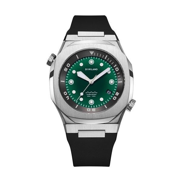 D1 MILANOD1 Milano Subacqueo DVRJ03 - 43.5mm Stainless Steel, Deep Green Dial, Automatic Diver's WatchWATCHESEcecile