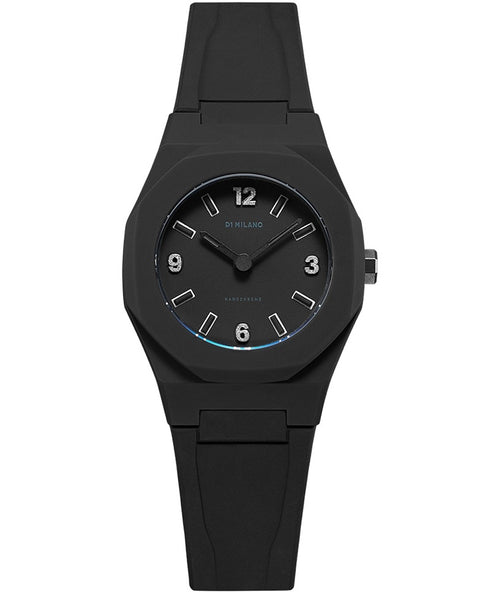 D1 MILANOD1 Milano Nanochrome Nano Glitter D1 - NCRJ01 Women's Watch - 32mm Black Polycarbonate Case, Black Silicone StrapWATCHESEcecile