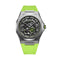 D1 MILANOD1 Milano Skeleton Rubber Slice Lime D1 - SKRJ15 Men's Watch - Gunmetal Stainless Steel, Lime Rubber Strap, 41.5mmWATCHESEcecile