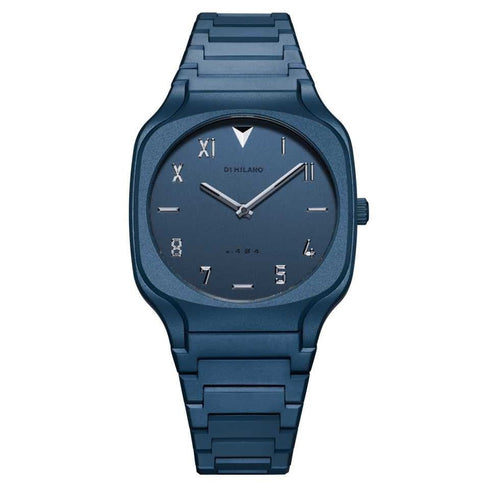D1 MILANOD1 Milano Galaxy Blue Square Bracelet 37mm Watch D1 - SQBJ09 - Blue Stainless Steel, California DialWATCHESEcecile