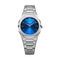 D1 MILANOD1 Milano Ultra Thin Mini Geo D1 - UTBL21 Women's Watch - Silver Stainless Steel, Blue Sunray Dial, 34mmWATCHESEcecile