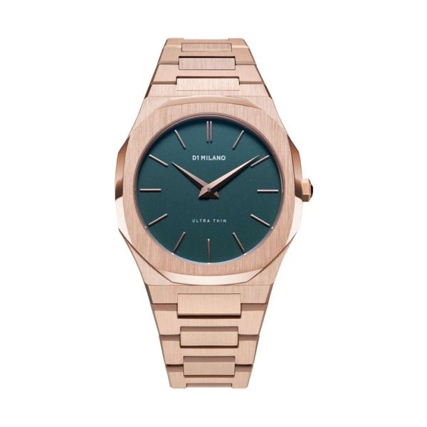 D1 MILANOD1 Milano Ultra Thin D1 - UTBU02 Men's Watch - Rose Gold, Forest Green DialWATCHESEcecile