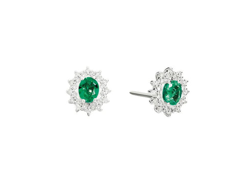 RECARLORecarlo E77CC001/SM 18K White Gold Emerald and Diamond EarringsJEWELRYEcecile