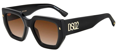 DSQUARED2DSquared2 D2 0031/S Unisex Sunglasses – Black Acetate Frame, Grey Gradient LensesEYEWEAREcecile