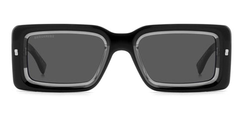 DSQUARED2Dsquared2 D2 0142/S 8079O Sunglasses – Black Frame, Grey Gradient LensesEYEWEAREcecile