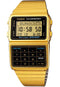 CASIO & VINTAGE: Casio DBC - 611G - 1DF Men's Digital Watch - Gold - Tone Calculator, Data Bank, Stainless Steel BandWATCHESEcecile