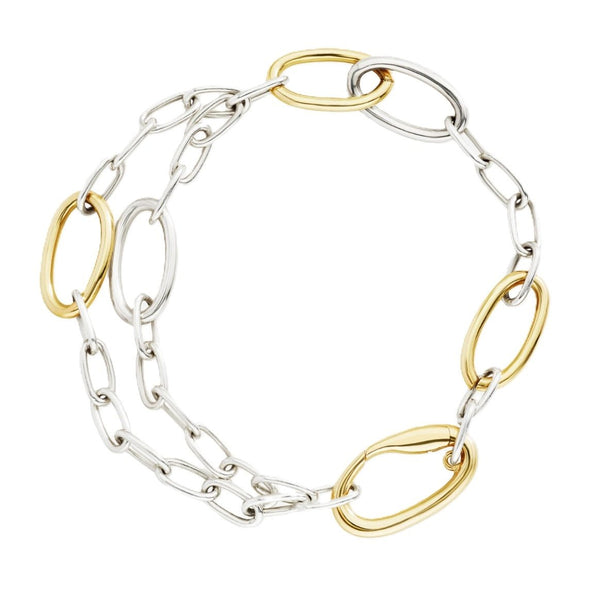 DODODoDo Essentials DBC5001 Silver & 18K Gold - Plated Bracelet – Charm HolderJEWELRYEcecile