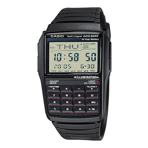 CASIO & VINTAGECasio DBC - 32 - 1ACB Men's Digital Watch - Calculator, Data Bank, Black Resin BandWATCHESEcecile