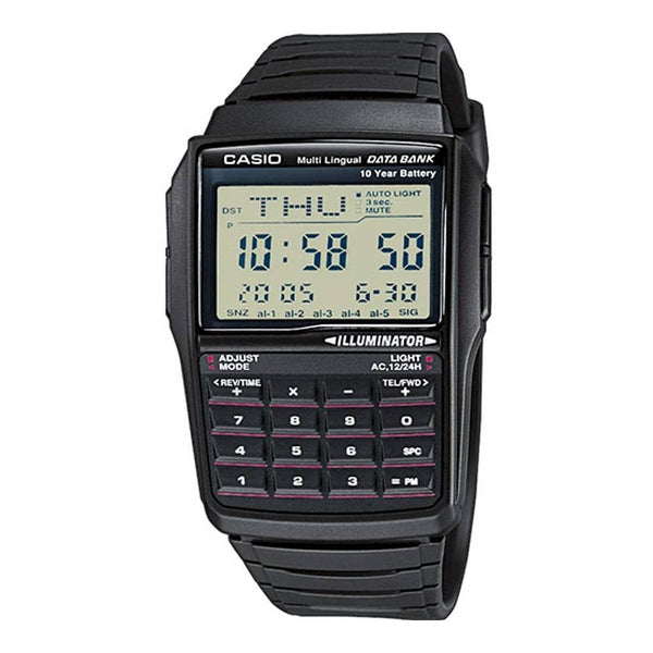 CASIO & VINTAGECasio DBC - 32 - 1ACB Men's Digital Watch - Calculator, Data Bank, Black Resin BandWATCHESEcecile