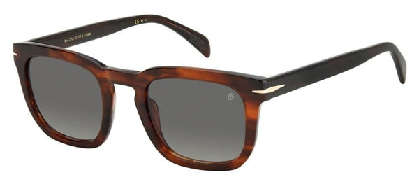 DAVID BECKHAMDavid Beckham Men's Sunglasses DB 7076/S EX4/9O 50 - Brown Horn Frame, Dark Grey LensesEYEWEAREcecile