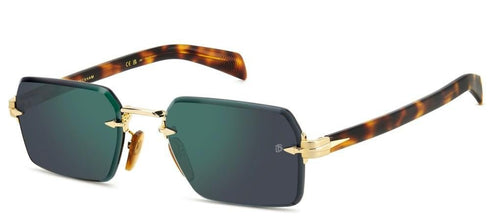 DAVID BECKHAMDavid Beckham Men's Sunglasses DB 7109/S 06J/MT 56 - Gold Frame, Green Mirror LensesEYEWEAREcecile