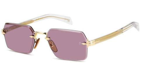 DAVID BECKHAMDavid Beckham DB 7109/S LOJ/4S Men's Sunglasses - Gold Frame, Plum LensesEYEWEAREcecile