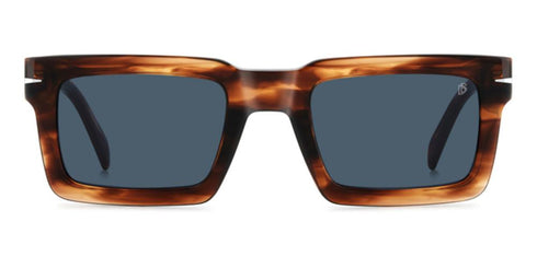 DAVID BECKHAMDavid Beckham Men's Sunglasses DB 7126/S EX4/KU 51 - Brown Horn Frame, Blue LensesEYEWEAREcecile