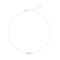 DODODoDo Shooting Star Necklace DCC4004XSTARDB09R42 – 9K Rose Gold with 0.02 ct White Diamond, 42 cmJEWELRYEcecile