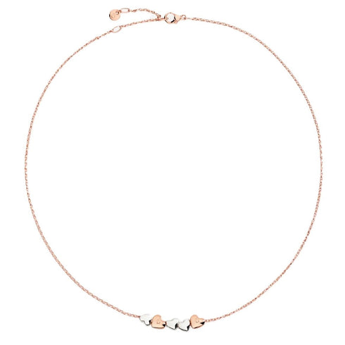 DODODoDo DCC5000HEART0009A40 Cuore Necklace – 9K Rose Gold & 925 Silver, 40cmJEWELRYEcecile