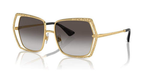 DOLCE & GABBANADolce & Gabbana DG 2306 02/8G 55 Women's Sunglasses – Gold Frame, Grey Gradient LensesEYEWEAREcecile