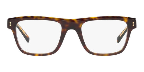 DOLCE & GABBANADolce & Gabbana DG3362 502 53 Unisex Square Eyeglasses - Havana Acetate FrameEYEWEAREcecile