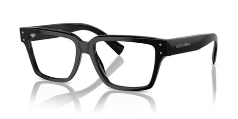 DOLCE & GABBANADolce & Gabbana DG3383 501 53 Men's Square Eyeglasses - Black Acetate FrameEYEWEAREcecile