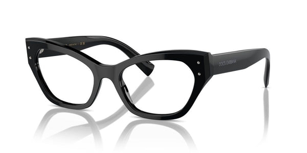 DOLCE & GABBANADolce & Gabbana DG 3385 501 Women's Eyeglasses - Black Cat - Eye FrameEYEWEAREcecile