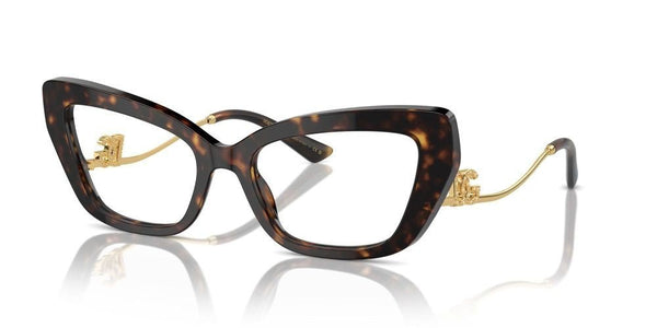 DOLCE & GABBANADolce & Gabbana DG3391B 502 56 Women’s Cat - Eye Eyeglasses - Havana/Gold FrameEYEWEAREcecile