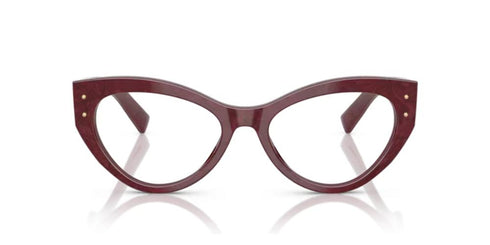 DOLCE & GABBANADolce & Gabbana DG3403 3442 54 Women's Cat - Eye Eyeglasses - Bordeaux Lace Acetate FrameEYEWEAREcecile
