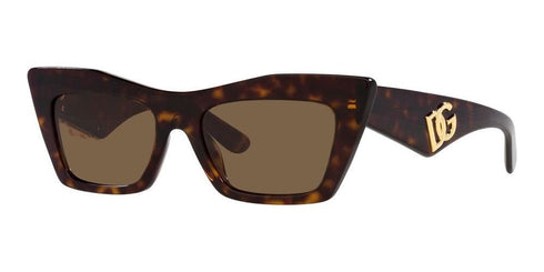 DOLCE & GABBANADolce & Gabbana DG4435 502/73 Women's Sunglasses - Havana Frame, Dark Brown LensesEYEWEAREcecile