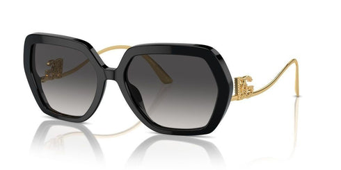 DOLCE & GABBANADolce & Gabbana DG4468B 501/8G Women's Sunglasses - Black Frame, Grey Gradient LensesEYEWEAREcecile