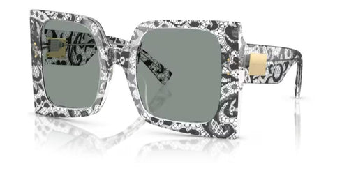 DOLCE & GABBANADolce & Gabbana DG 4490 Sunglasses - Black Lace Pattern, 53mmEYEWEAREcecile