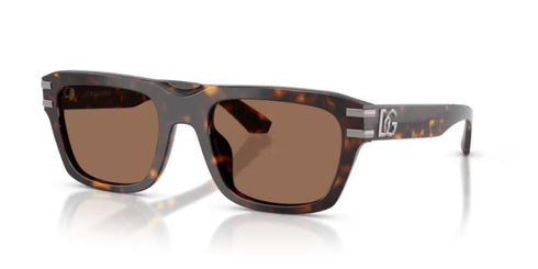 DOLCE & GABBANADolce & Gabbana DG 4496 502 - 73 Unisex Square Sunglasses - Havana Frame, Brown LensesEYEWEAREcecile