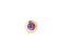 DODODoDo Bollicine Stud Earring DHC4001BOLLIIY09R – 9K Rose Gold with Amethyst (0.05 ct), Large Model, Half PairJEWELRYEcecile