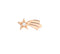 DODODoDo Shooting Star Stud Earring DHC4003LSTARDB09R – 9K Rose Gold with 0.02 ct White Diamond (Left Ear)JEWELRYEcecile