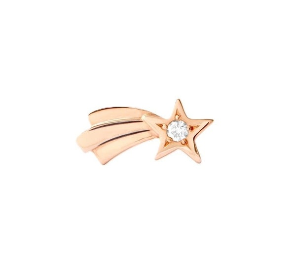 DODODodo Right - Side Shooting Star Stud Earring DHC4004RSTARDB09R – 9K Rose Gold with 0.02 ct White DiamondJEWELRYEcecile