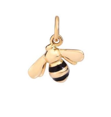 DODODoDo Bee Charm DMC0016 - BEE00 - ENEOG - 18K Yellow Gold with Black EnamelJEWELRYEcecile