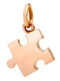 DODODoDo DMC1003PZZLS0009R Puzzle Charm - 9K Rose Gold Pendant with Black CordJEWELRYEcecile