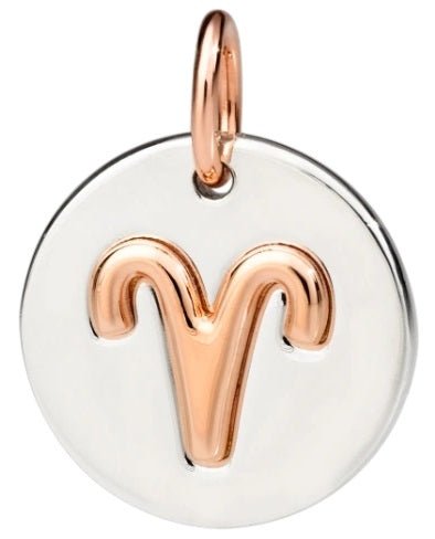 DODODoDo Aries Zodiac Charm DMC2009ZODAR0009A – 9K Rose Gold & 925 Sterling SilverJEWELRYEcecile