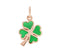 DODODoDo Four - Leaf Clover Charm DMC3001FOURSEVE9R – 9K Rose Gold with Green EnamelJEWELRYEcecile