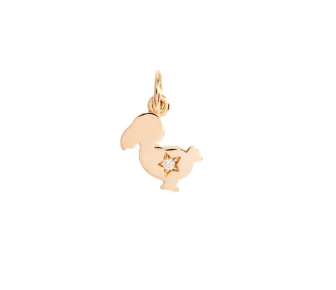 DODODoDo Junior Charm DMC4014JUN30DB09R – 9K Rose Gold with 0.01 ct White Diamond, 30th Anniversary EditionJEWELRYEcecile