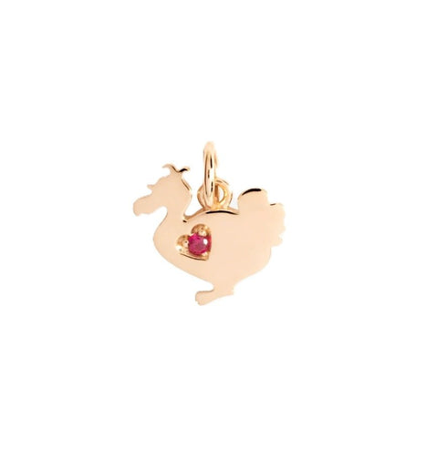 DODODodo Lady Charm DMC4016LAD30RY09R - 9K Rose Gold with Ruby AccentJEWELRYEcecile