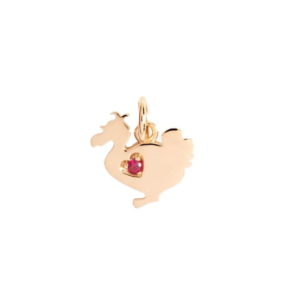 DODODodo Lady Charm DMC4016LAD30RY09R - 9K Rose Gold with Ruby AccentJEWELRYEcecile