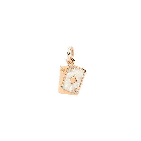 DODODodo Playing Cards Charm DMC5001CARDSEPB9R – 9K Rose Gold with EnamelJEWELRYEcecile