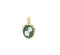 DODODoDo Four - Leaf Clover Cameo Charm DMC5016CAMEOVE09G – 9K Yellow Gold & Green - White PorcelainJEWELRYEcecile