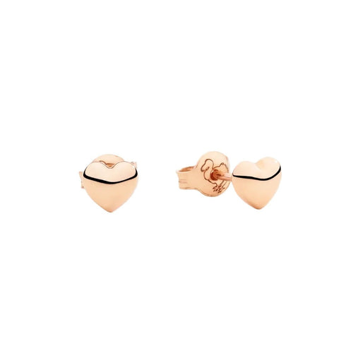 DODODoDo Heart Stud Earrings DOC5001HEART0009R – 9K Rose GoldJEWELRYEcecile